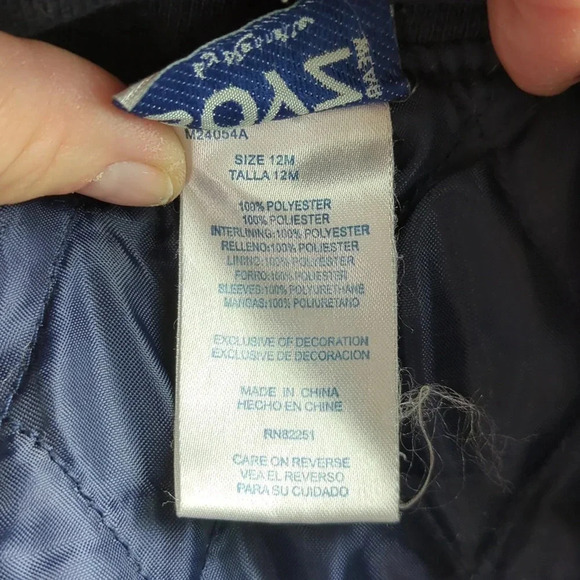 Boyz Wear By Nanette Toddler Varsity Basketball Jacket Size 12 M - Picture 4 of 14